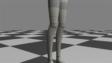 Female Body Topology 3d Model Cgtrader