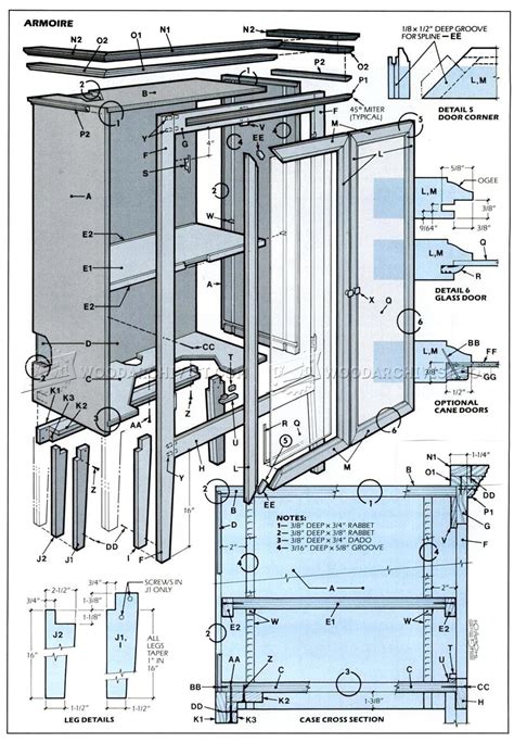 Armoire Plans • WoodArchivist