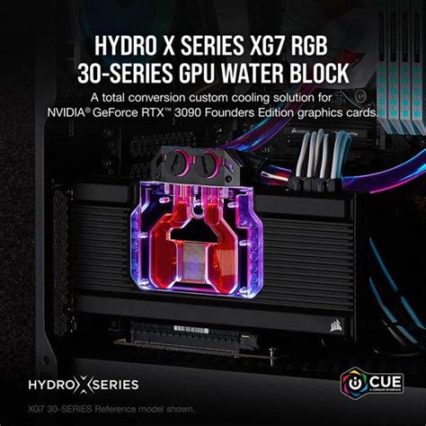 Buy Corsair Hydro X Series Xg7 Rgb 30 Series Founders Edition Gpu Water Block 3090 At Lowest