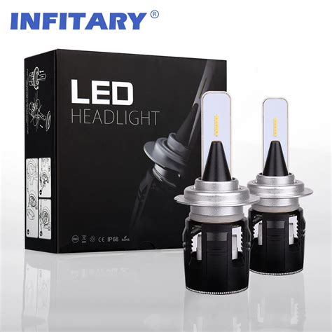 Infitary Pcs Led Headlight Lamp H H H Led Car Fog Light W Lm