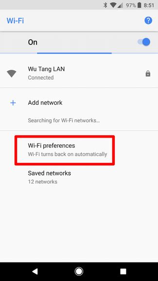 android oreo 当您位于Android Oreo中的受信任网络附近时如何自动启用Wi Fi CSDN博客