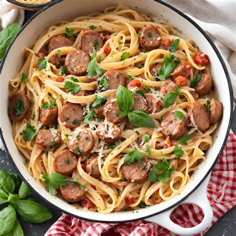 One Pot Sausage Linguine Recipe Cheff Recipes