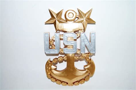 US Navy Master Chief Fouled Anchor Wall Plaque - Squadron Nostalgia