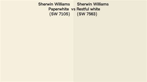 Sherwin Williams Paperwhite Vs Restful White Side By Side Comparison