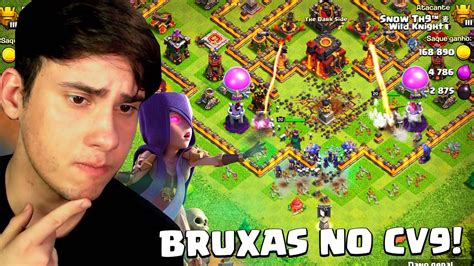 Esse Cv9 Titan EstÁ Usando Bruxas No Push LendÁrio Clash Of Clans