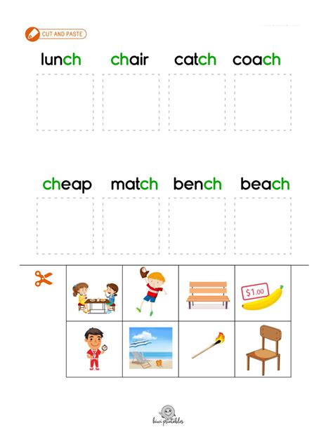 Literacy Worksheets- Rhyme Words (ch-) - Kiwi Printables
