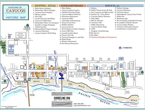 Property Map | Stay in Cayucos | Shoreline Inn
