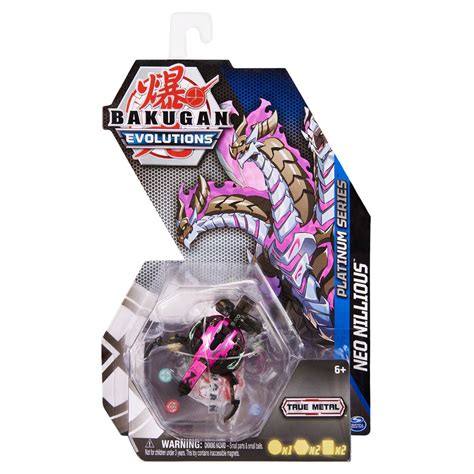 Platinum Series Bakugan Single Pack Darkus Platinum Neo Nillious