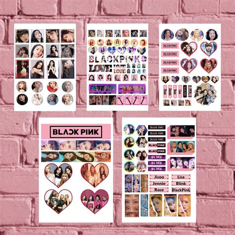 Murah Dan Cute Pink Blackpink Printable Sticker Instant Download