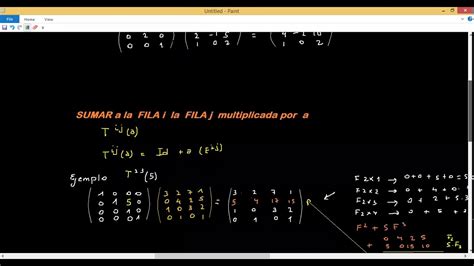 Matrices Elementalesinversa Escrita Como Producto De Elementales Youtube