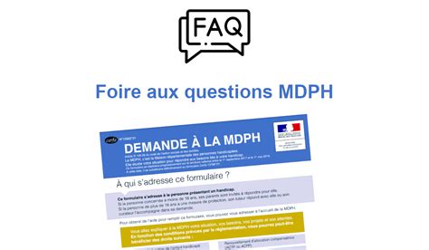 Foire Aux Questions Mdph Mon Dossier Mdph