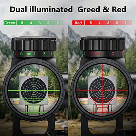 Cvlife Hunting Rifle Scope X Aoe Red And Green Illuminated Gun