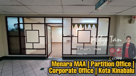 For Rent Menara Maa Partition Office Centralised Air Cond Kota