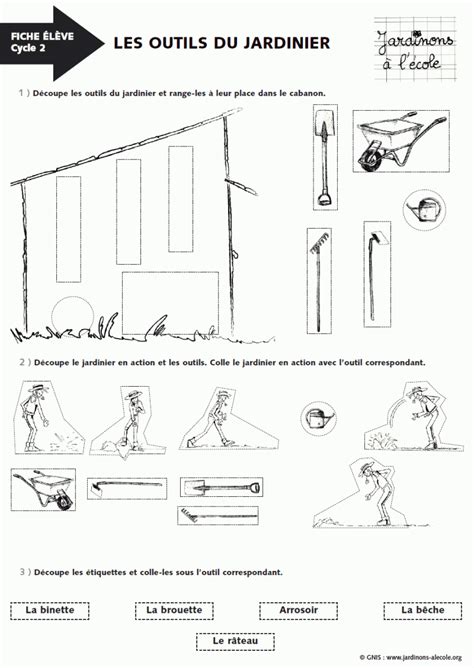 Activité Pour La Classe Les Outils Du Jardinier Cycle 2