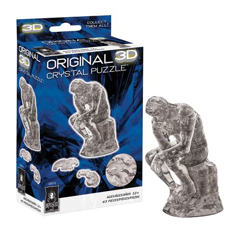 The Thinker Original 3D Crystal Puzzle, 43 Pieces, Bepuzzled | Puzzle ...