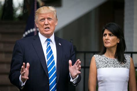 When Un Envoy Nikki Haley Talks Does President Trump Listen The New York Times