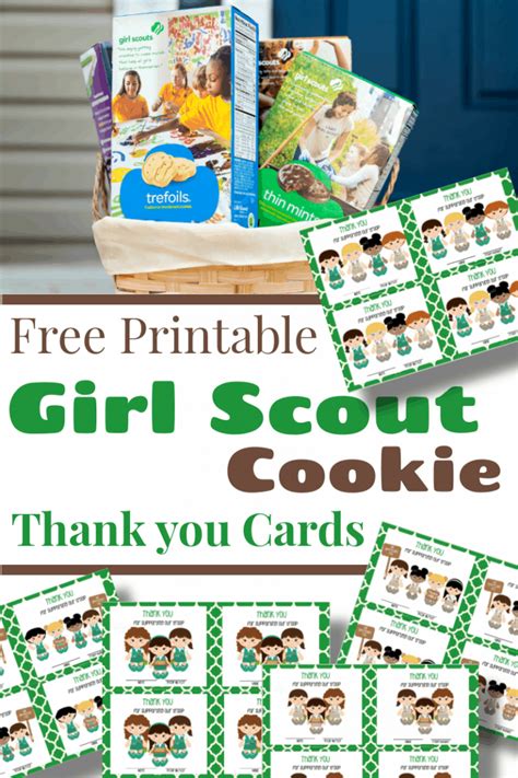 Free Girl Scout Cookie Thank You Cards - Organized 31