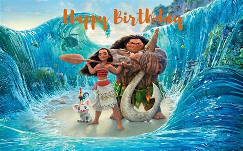 Free Moana Birthday Ecards