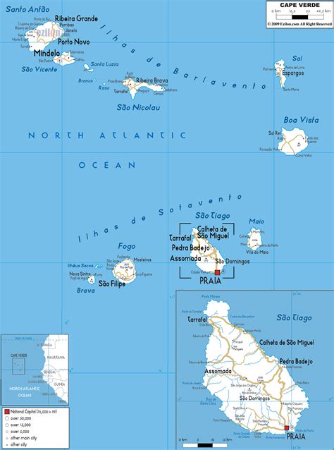 Cape Verde Map Africa Topographic Map Of Usa With States 20384 | Hot ...