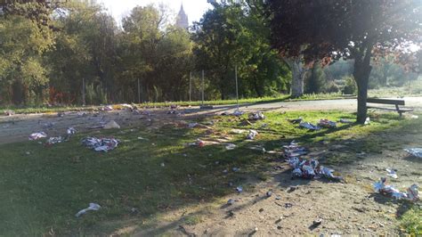 As Han Quedado Las Inmediaciones Del Puente Romano Tras Los Fuegos