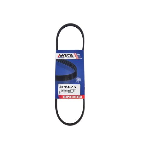 MOCA AUTOPARTS 3PK675 Serpentine Belt Fit for 2001-2006 Hyundai Elantra