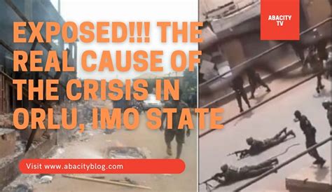 Video Real Cause Of The Crisis In Orlu Between The Army And Esn