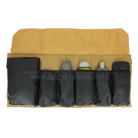Portable Canvas Roll Up Toiletry Bag For Men Private Label Supplier
