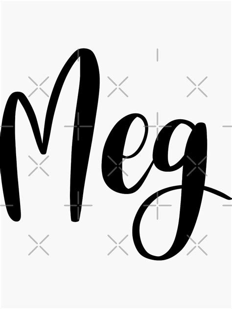 Meg Sticker For Sale By Ellietography Redbubble