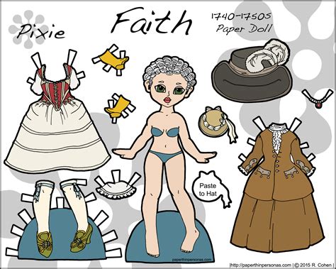 Debuting My 18th Century Historical Paper Doll Set With Faith • Paper