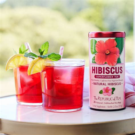 Natural Hibiscus Tea Bags Republic Of Tea