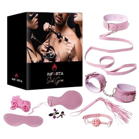 Kit Bondage Piezas Rosa Infarta Toys Fetiche Kits Sex Shop