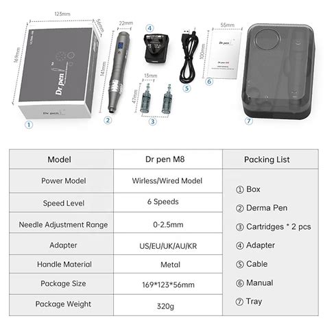 Dr Pen M8 Professional Wireless Dermapen Electric Stamp Design