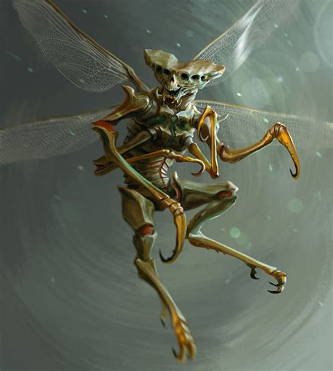 Artstation Insect Creatures Sherbakov Stanislav Humanoid Creatures