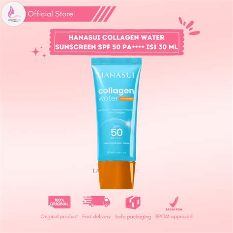 Jual Hanasui Collagen Water Sunscreen Spf Pa Isi Ml Shopee