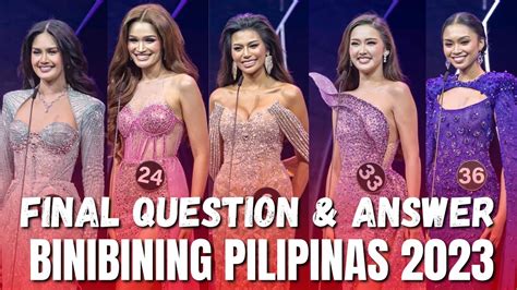 BINIBINING PILIPINAS 2023 FINAL QUESTION AND ANSWER PAGEANT MAG