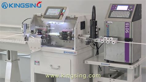 Automatic Wire Cutting Stripping And Ink Jet Marking Machine Youtube