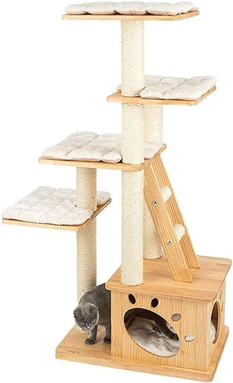 Amazon NGOCVN Cat Tree Scratching Post Cat Tower Cat Litter Large