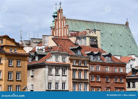 Old Town In Warsaw Poland Stock Image Image Of House 260383153