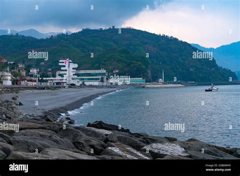 Border Of Georgia And Turkey Stock Photo Alamy