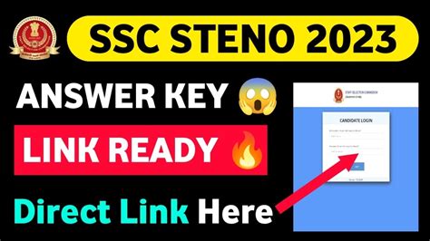 SSC Stenographer 2023 Answer Key Out How To Check SSC Stenographer