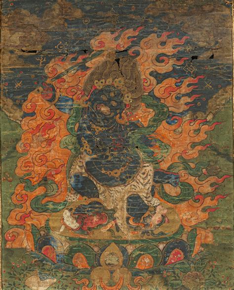 Lot A THANGKA DEPICTING MAHAKALA