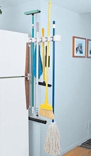 27 Broom & Mop Storage ideas | storage, mop storage, cleaning closet