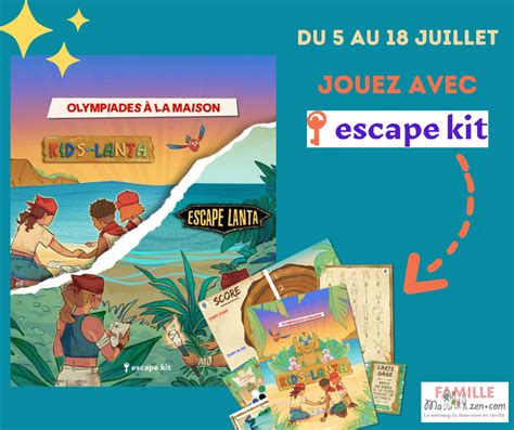 Concours Ma Famille Zen gagner 5 jeux d escape game à imprimer