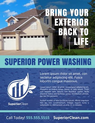 Pressure Washing Flyer Templates Mycreativeshop