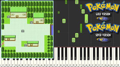 Synthesia New Bark Town Pokemon Gold Silver And Crystal Piano