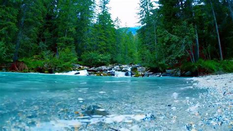 Calming Turquoise River And Waterfall Relaxing Water Sounds 10 Hours