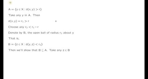 Solved Let X D Be A Metric Space And E C X Let E Be The Set Of All