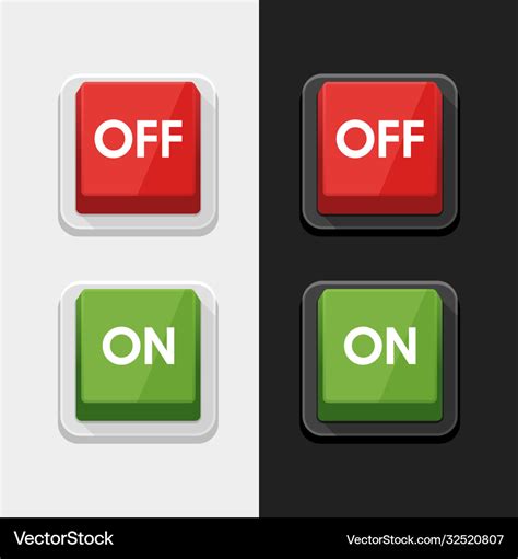 On Off Switch Power Button Symbol Icon Design Vector Image