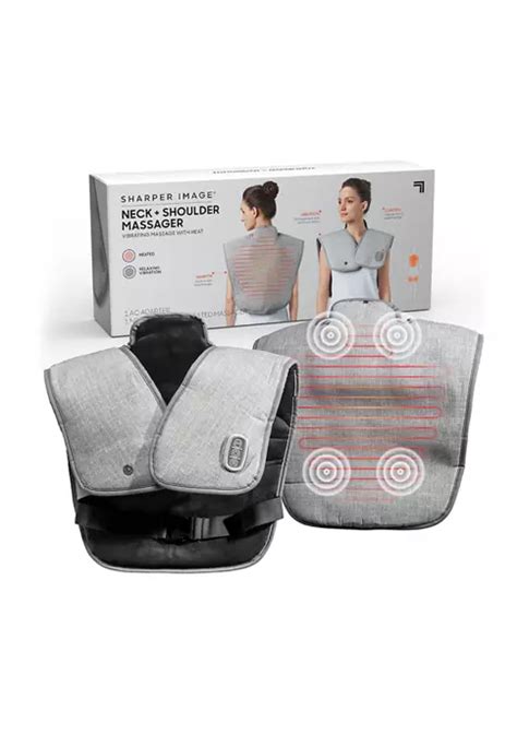 Sharper Image Massager Realtouch Shiatsu Wireless Neck And Back With Heat Belk