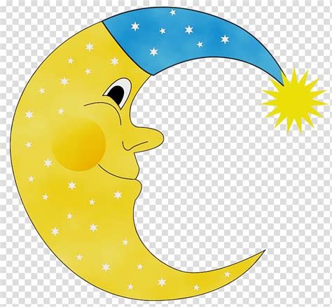 Crescent Moon Cartoon Drawing Moon Cartoon Vector Vectorstock